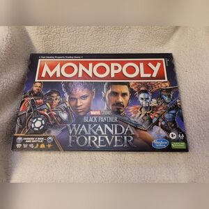 Hasbro Monopoly Wakanda Forever Board Game - Red, Black, Blue